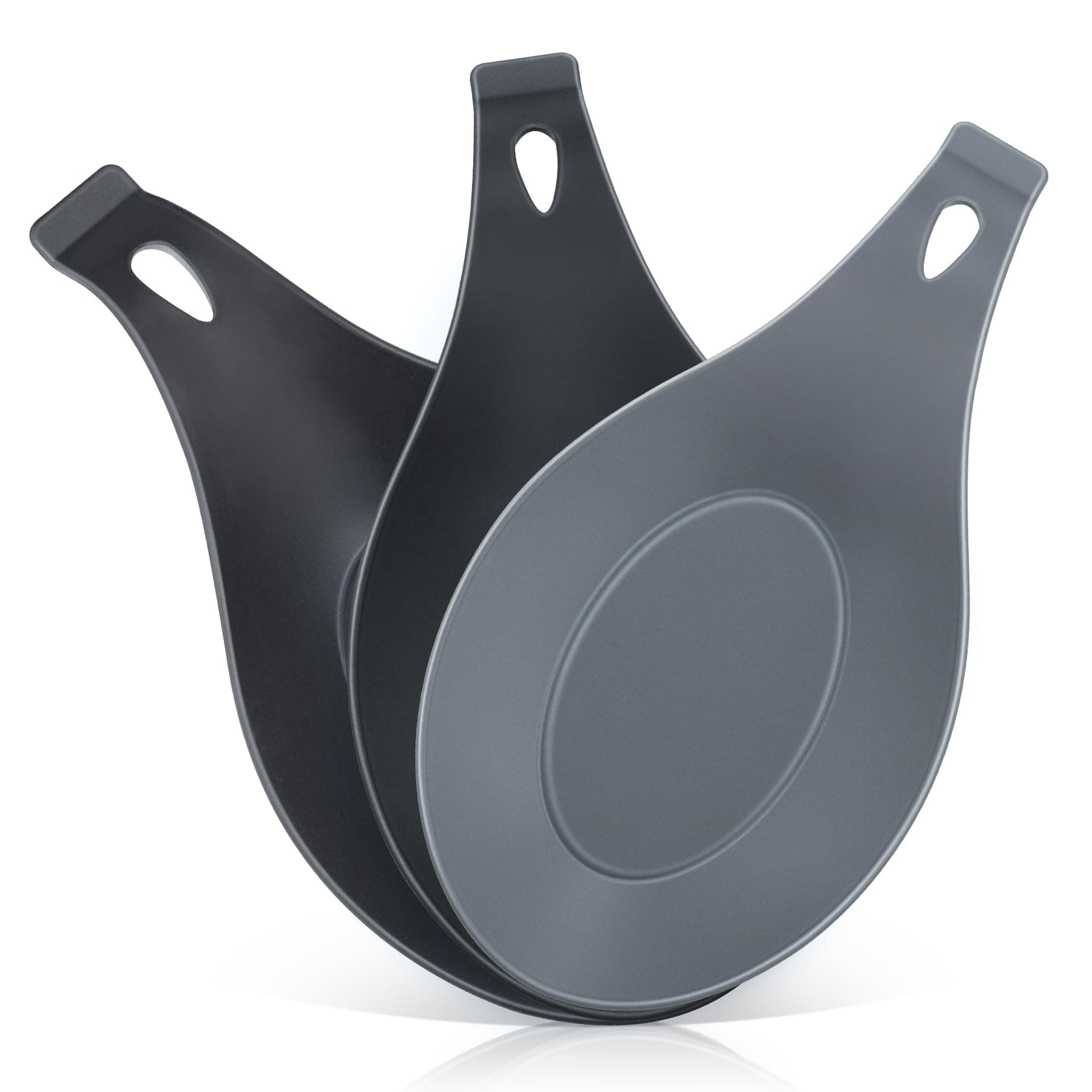 Spoon Rest for Stove Top, 3 Pack Small Silicone Spoon Holder for Kitchen Counter, Coffee Spoon Rest, Heat Resistant Cooking Spoon Holder Perfect Kitchen Gadgets