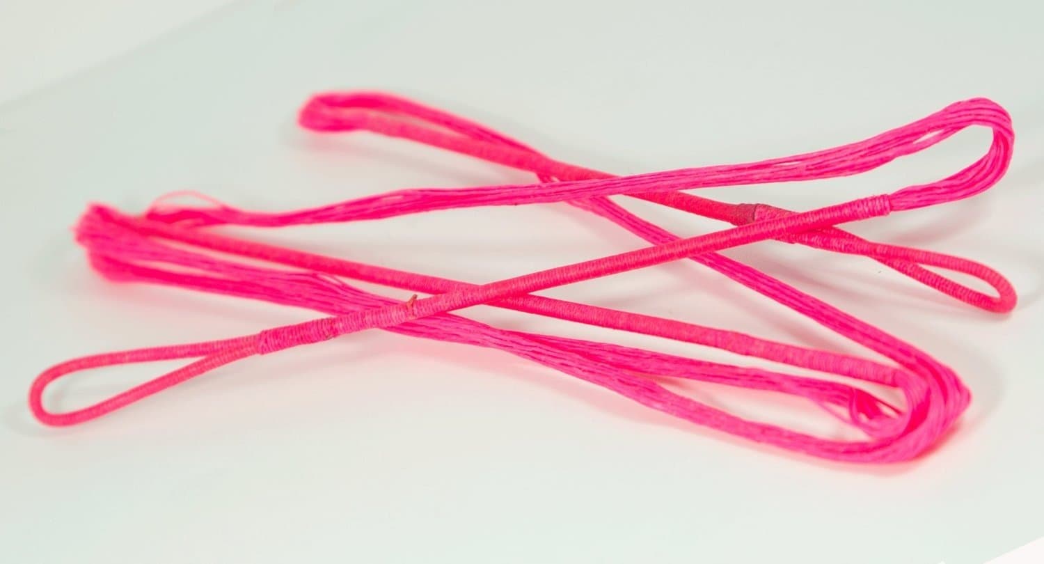 Flo Pink B50 Dacron Replacement Recurve Bowstring - Actual String Length - 12 Strand Bow String