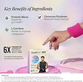 The Good Bug Metabolically Lean SuperGut Powder | Probiotics + L-Carnitine | Regulates Metabolism & Cravings | For Men & Women | 60 Days Pack