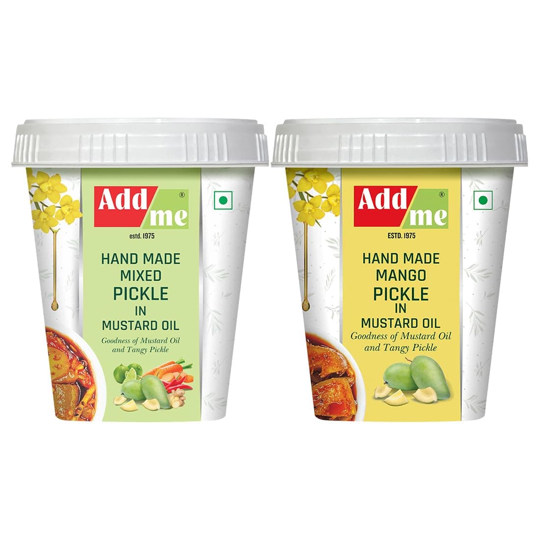 Hand made combo Pack pickle 1kg Mango Pickle 500g aam ka achar in Mustard Oil, homemade Pickle Mixed achaar 500g pack of 2