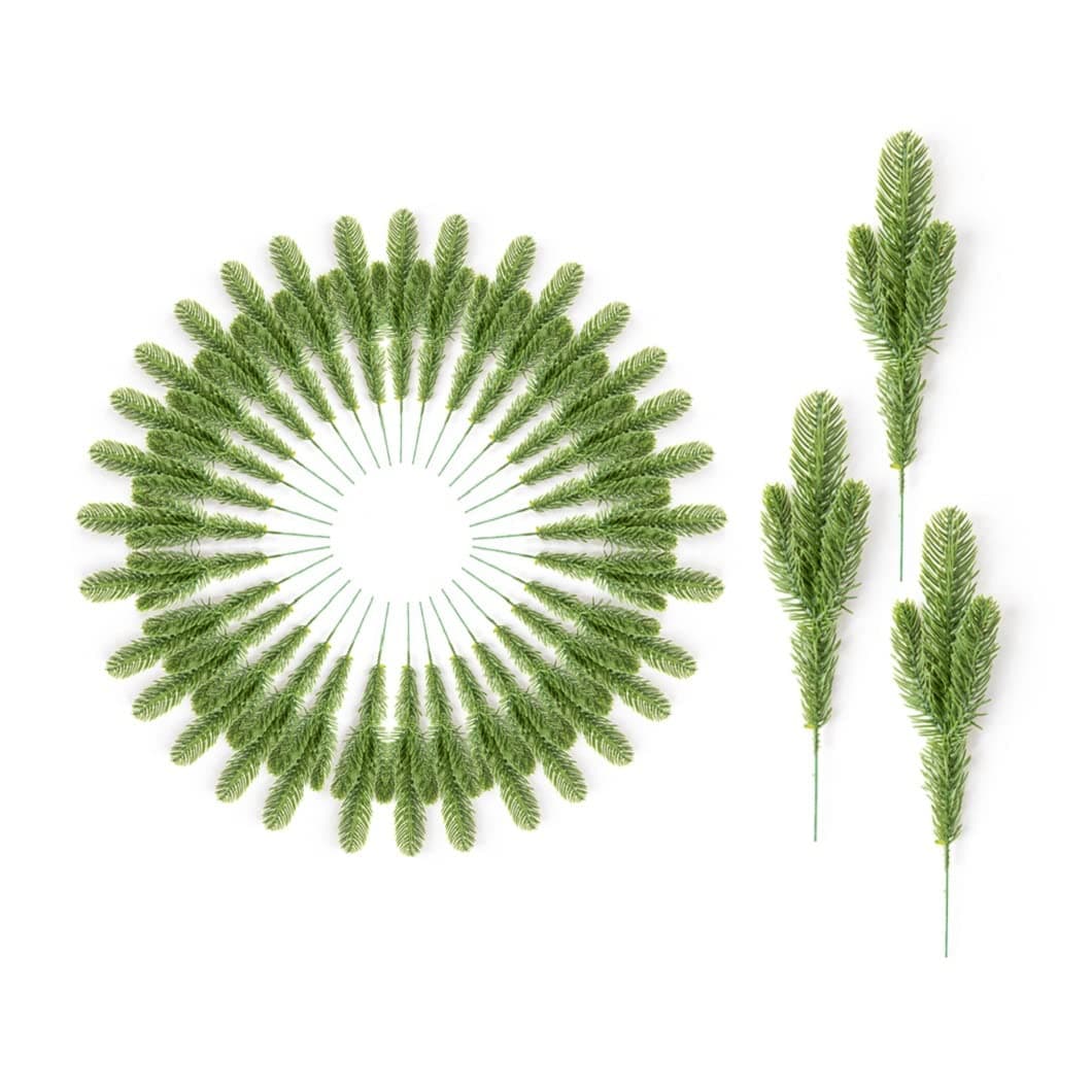 Dejean 20 PCS Artificial Pine Leaves Needle with Pine Cones and Artificial Berries for Christmas Thanksgiving Wedding and Home Decorations