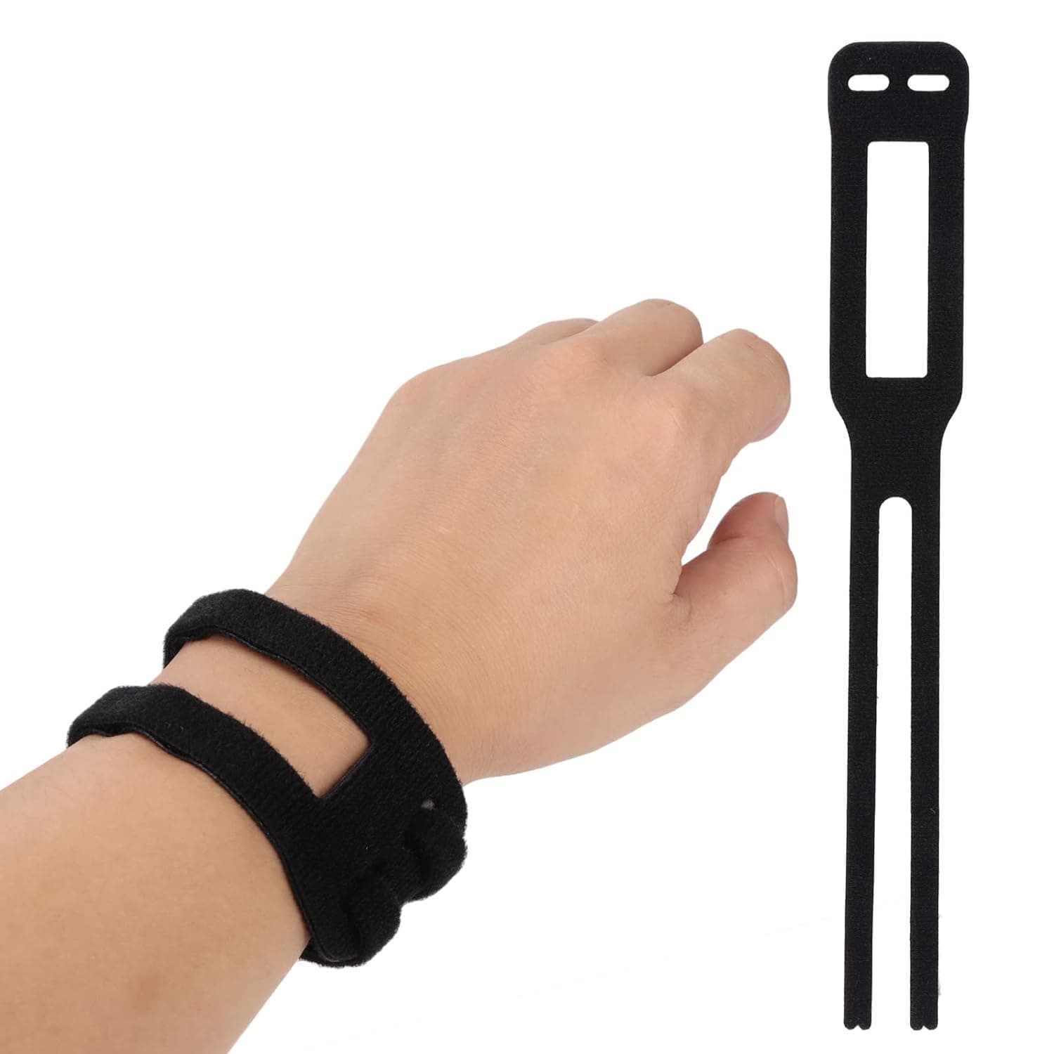 BWOGUE TFCC Wrist Brace, 2 Pack Elastic Wrist Support with Strap, Adjustable Wrist Compression Relieves Wrist Pain, Tendonitis, Gym, Yoga, Sports Use for Men and Women, Right & Left