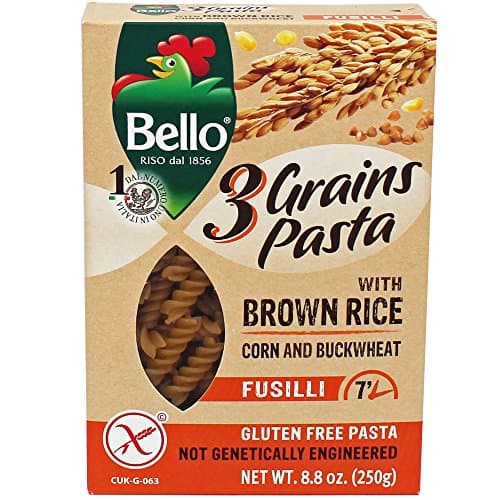 Riso Bello Gluten Free 3 Grain Fusilli Pasta From Riso Bello, 8.8-Ounce Packages (Pack of 12)
