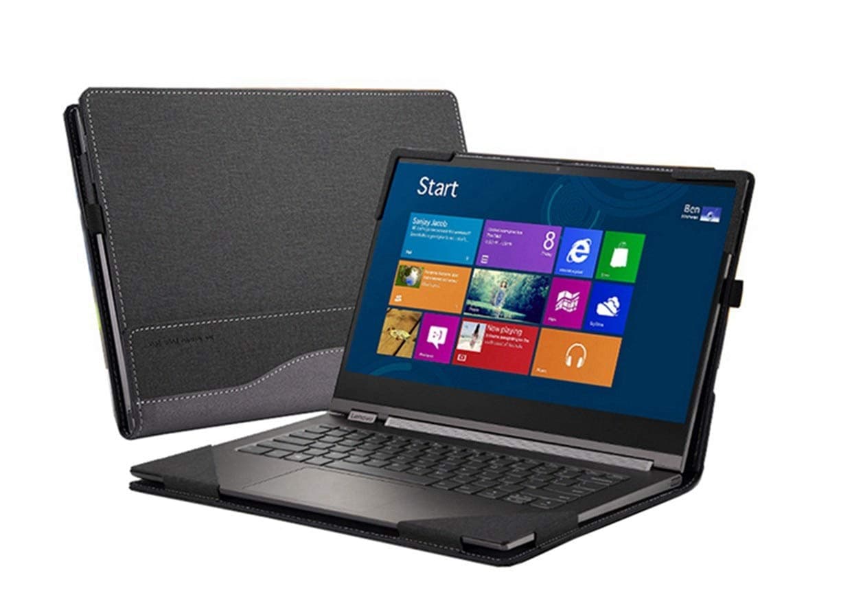 Honeycase Case Cover Compatible with Dell Latitude e5270 e7270 12 Inch & Lenovo Yoga 730-13/720-13 13.3 Inch Series Laptop[Warning:Not fit Latitude 12 5280 5290 / Latitude 12 7290 7280 7285],Black