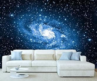StickersWall Space Milky Way Galaxy Wall Mural Photo Wallpaper Picture Self Adhesive 1064 (228cm(W) x 161cm(H))