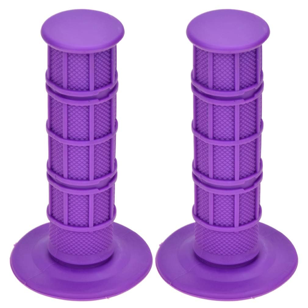 Universal 22mm 7/8" Handlebar Grip Soft Rubber Hand Grips Compatible with CRF50 XR50 KLX250 SSR125 Pit Bike CRF150F CRF230F CRF250F CRF450F TTR110 TTR125 Dirt Bikes Motorcycle Parts Purple