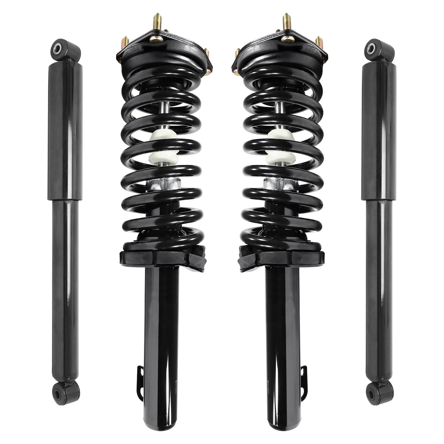 COMPLETESTRUTS - Front Complete Strut Assemblies with Coil Springs and Rear Shock Absorbers Replacement for 2005-2010 Jeep Grand Cherokee - Set of 4