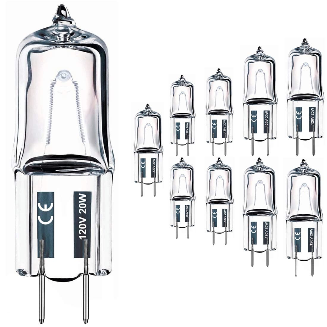 g8 halogen 20w 10 pack