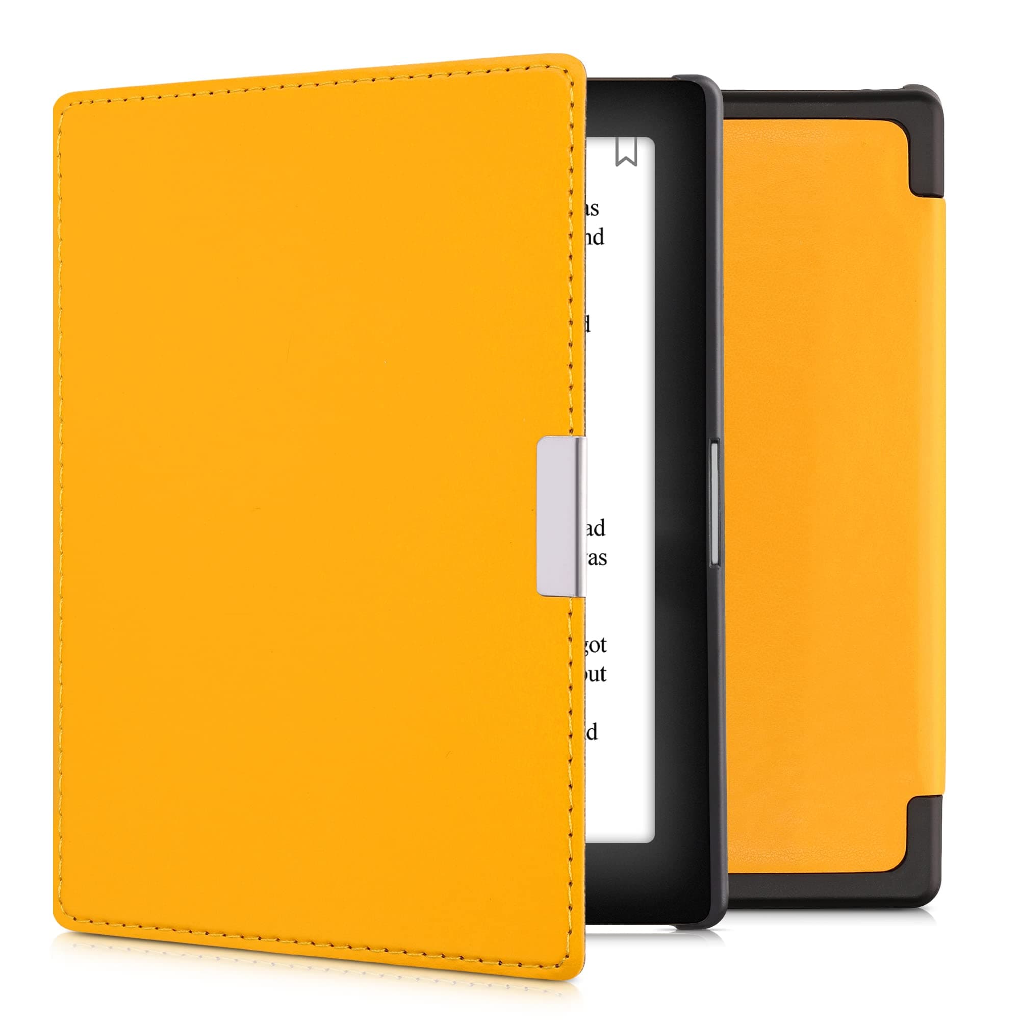 kwmobileCase Compatible with Kobo Aura Edition 1 Case - Cover for eReader with Magnetic Closure - Yellow