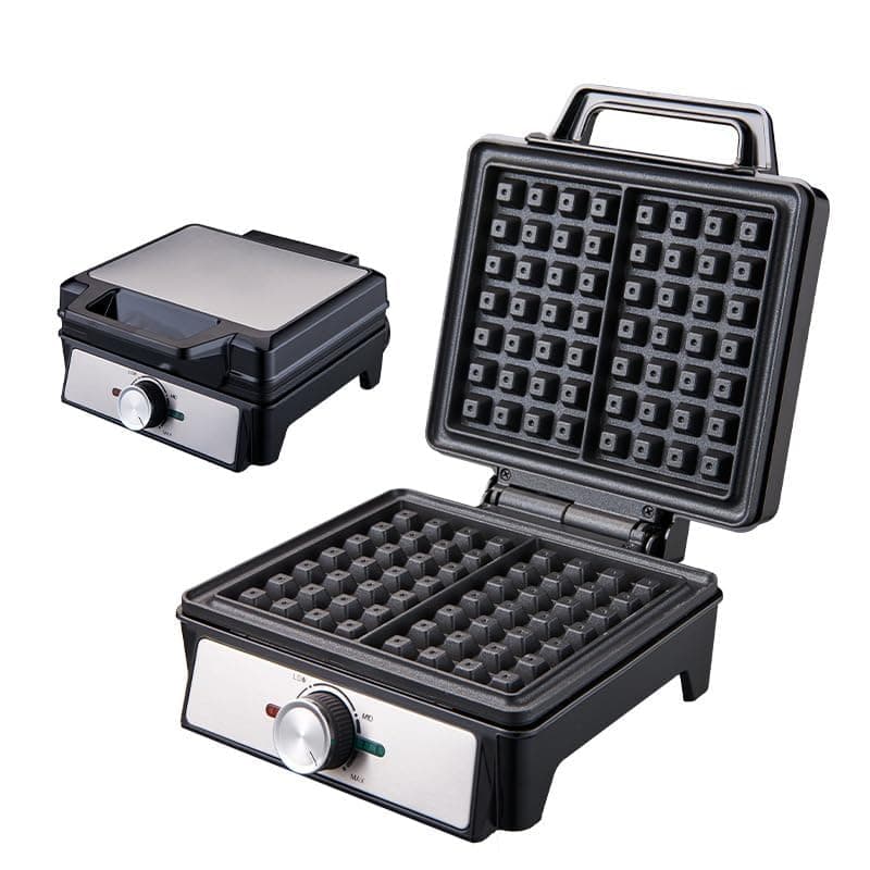 Waffle Maker, Extra Large Stainless Steel Kitchen Appliance, Adjustable Temperature Control, with Nonstick Waffler Iron Plates, Makes 2 Fluffy Waffles, for Family Breakfast