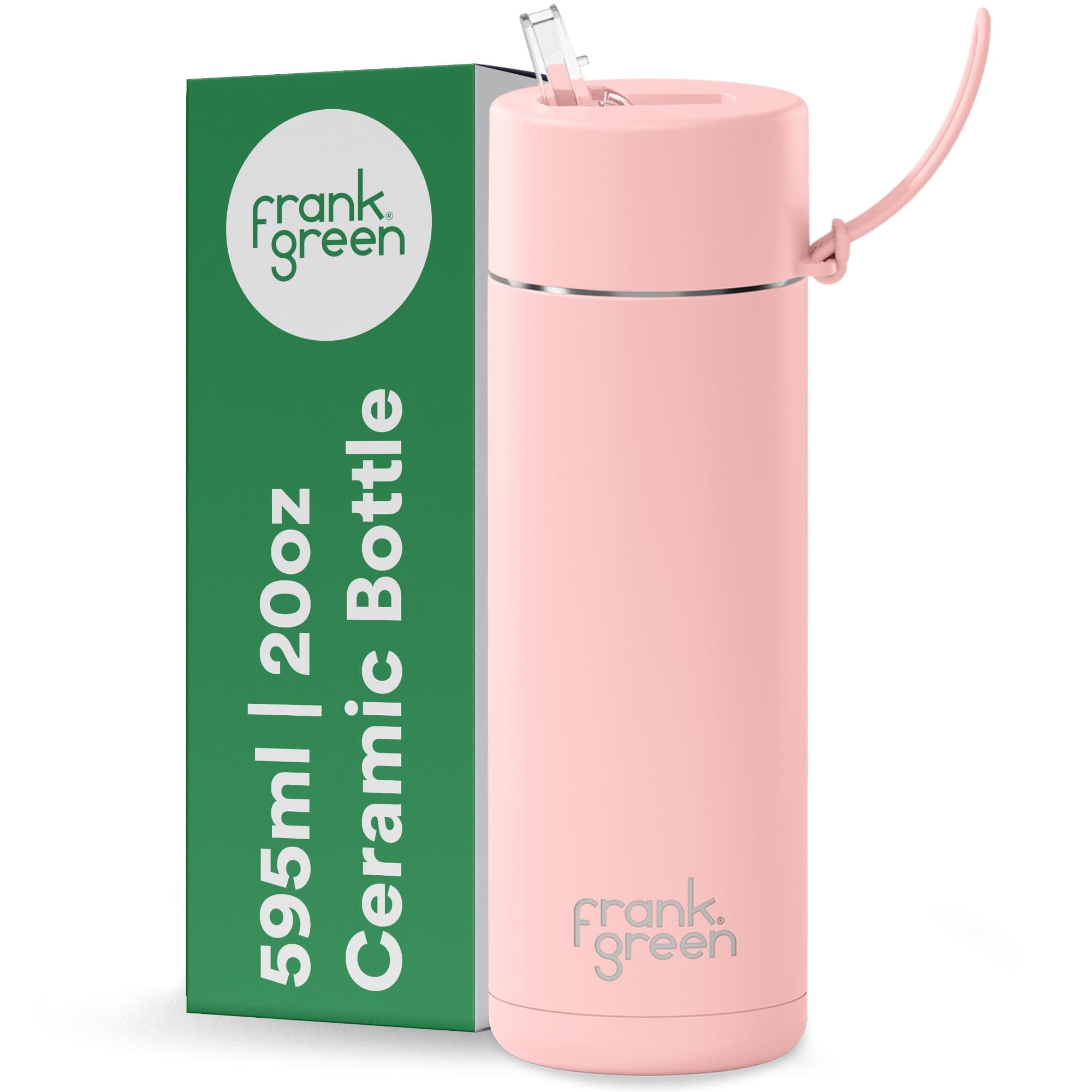 Blushed Ceramic Lined Reusable Bottle with Straw Lid, 1 EA