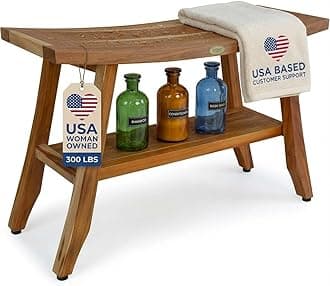 EcoDecors Satori Shower Bench, Natural