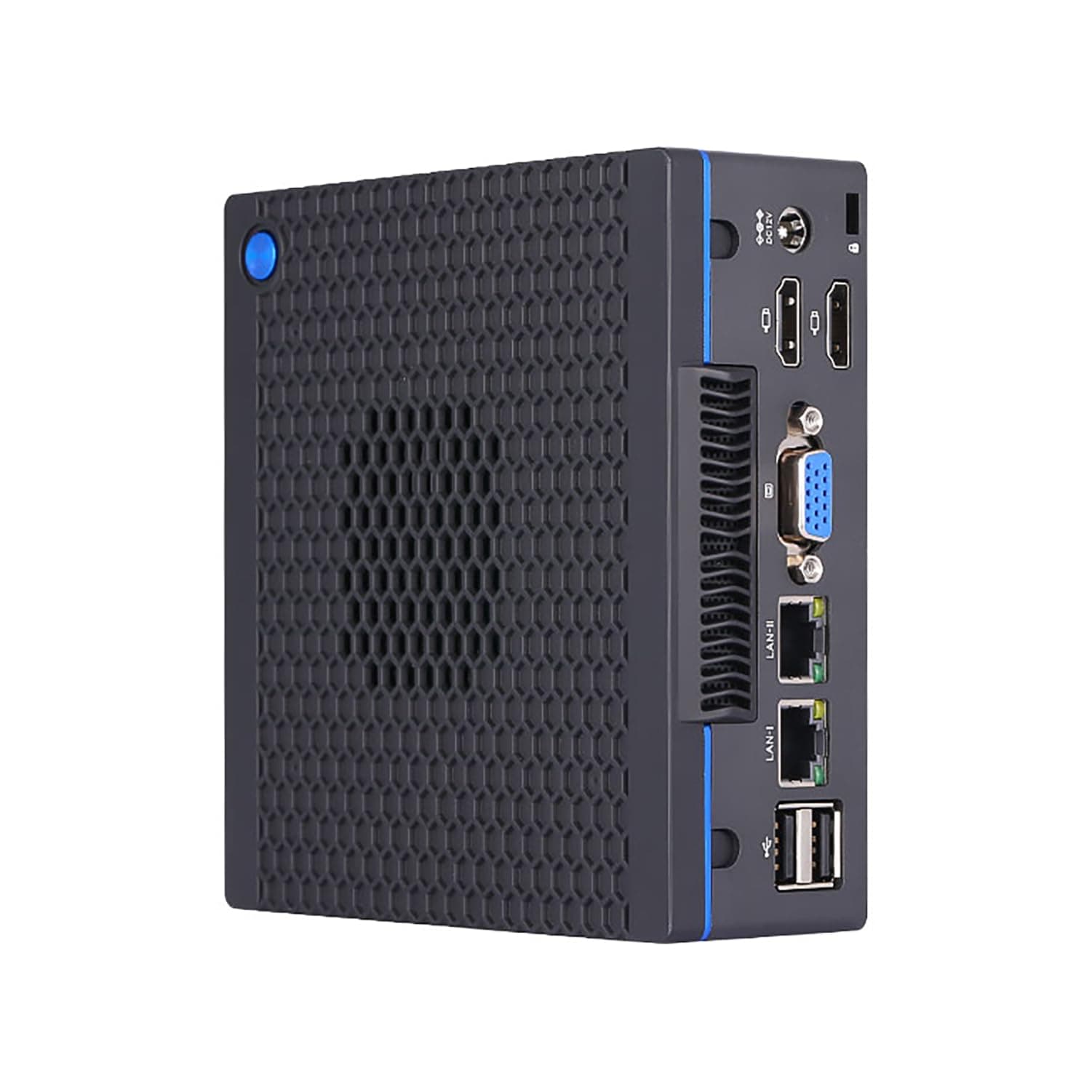 HUNSNMini PC, Desktop Computer, HTPC, NUC, I7 5500U 5600U, BH24, PXE, WOL Supported, 2 x LAN, VGA, 2 x HDMI, Lock Slot, Type-C, Vesa Mount, Barebone, NO RAM, NO Storage, NO System