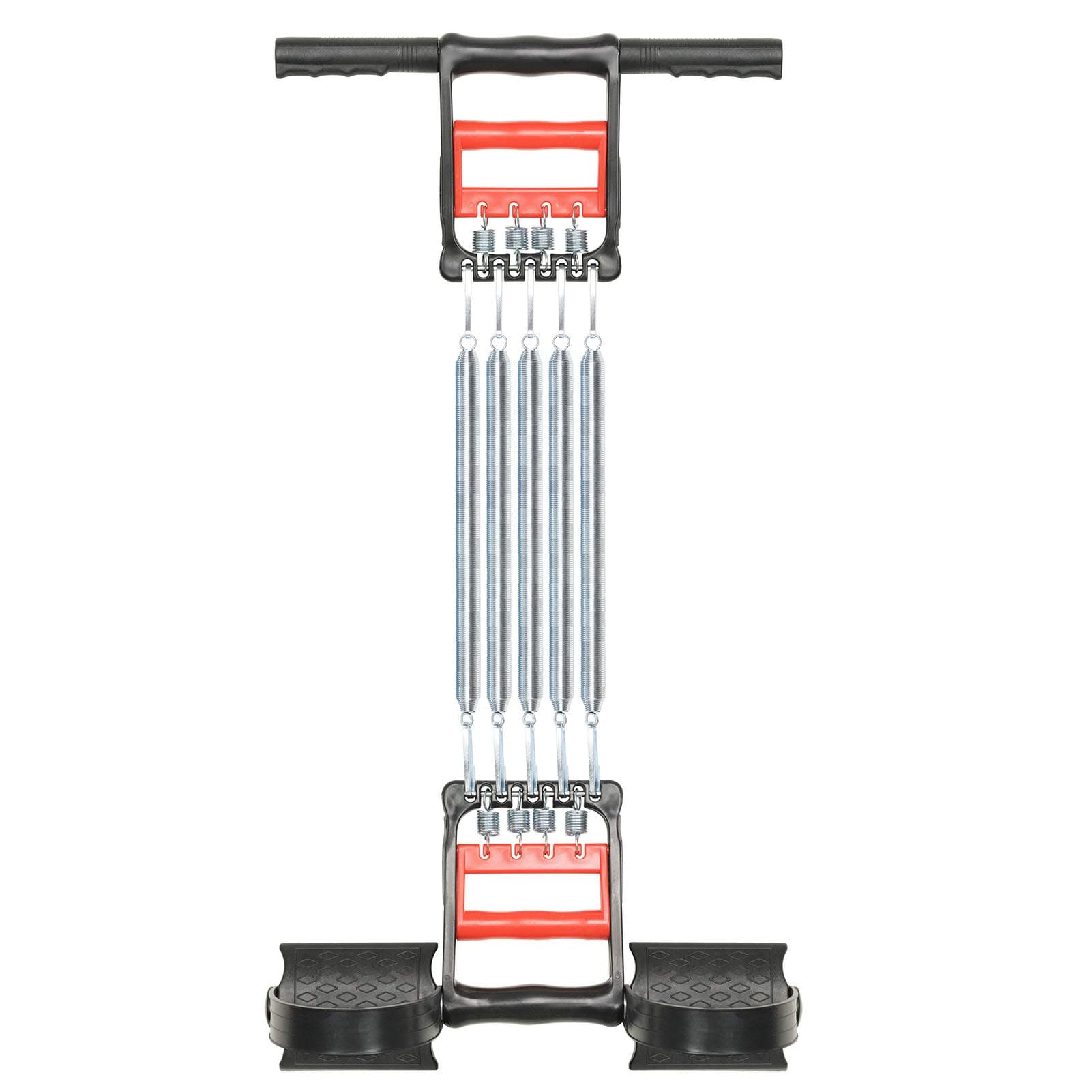 KAILIMENG 3 in 1 Exerciser - Spring Chest Expander, Hand Grip Strengthener, Pedal Pull Rope Band - Home Fitness Equipment with 5 Metal Springs for Finger Abdomen Waist Arm Stretching Slimming Training