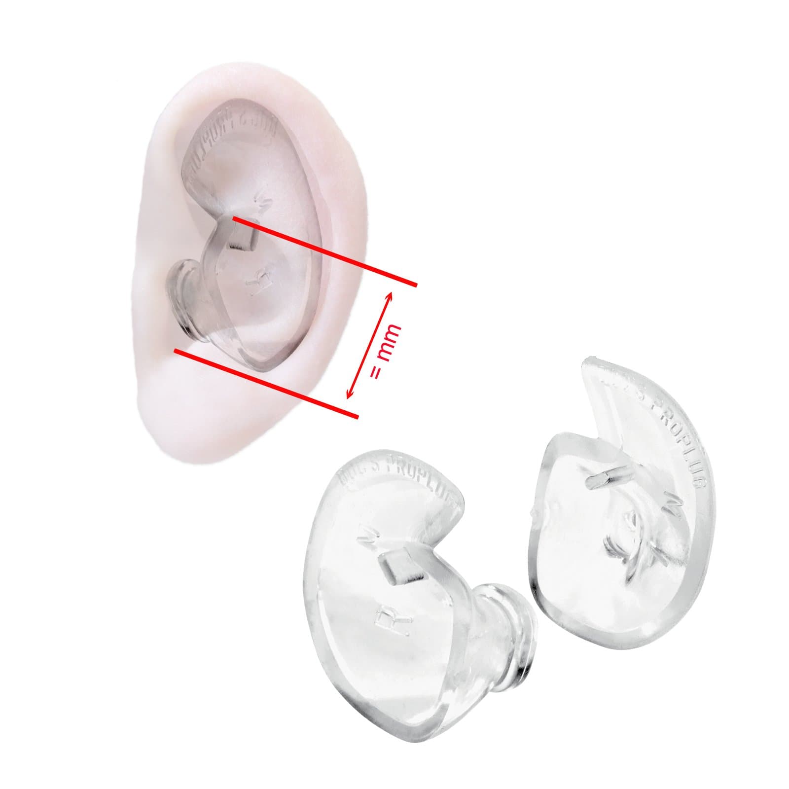 Docs ProPlugs (Pair) Clear, Vented - Medium