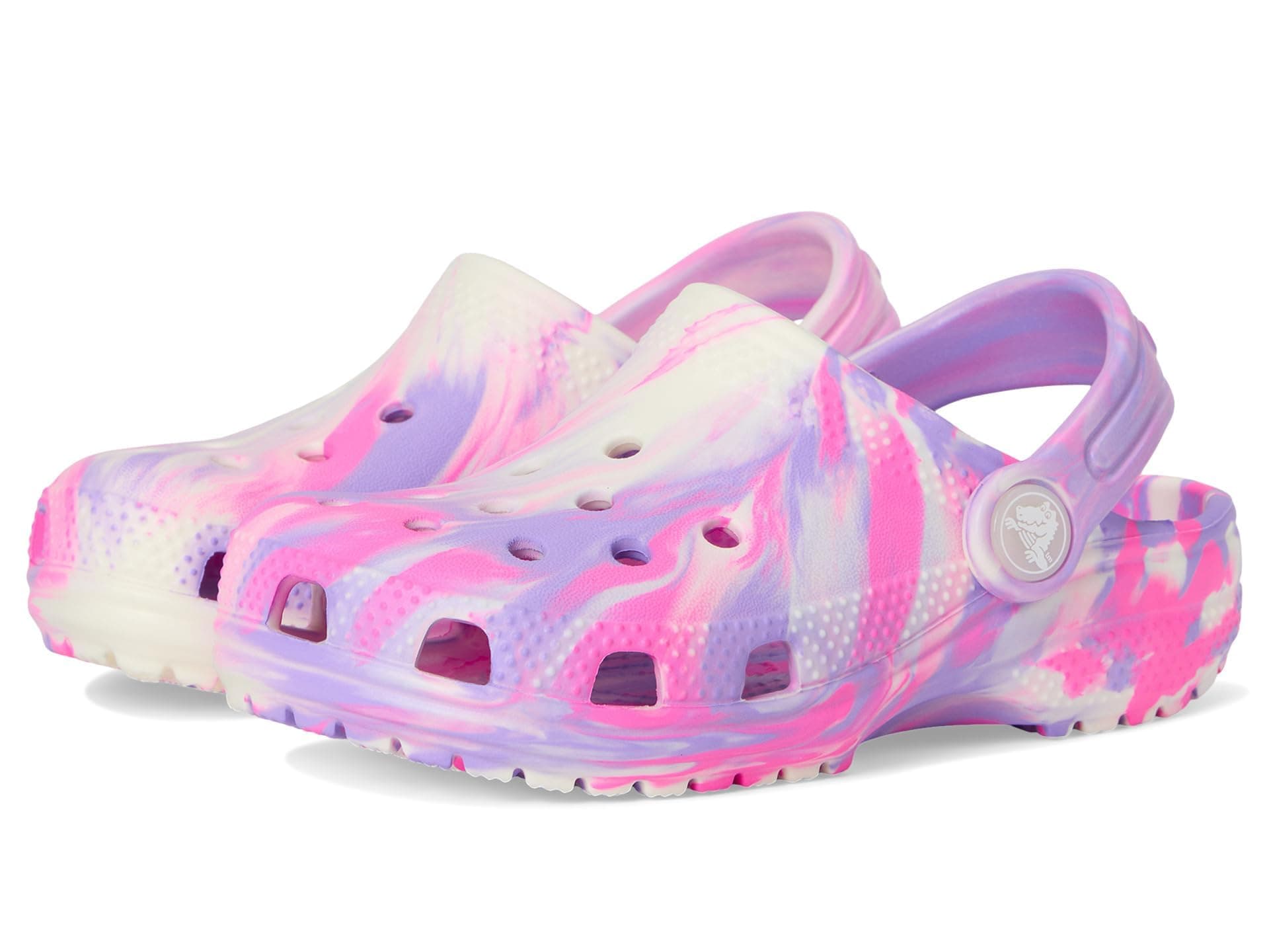 Crocs Unisex-Child Classic Watercolor Marbled Clog K