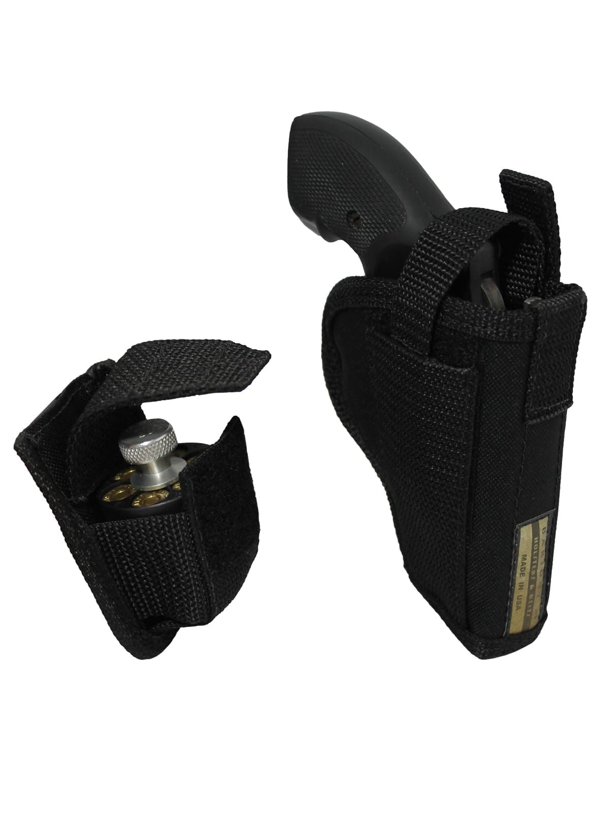 Barsony New OWB Holster + Speed-Loader Pouch for 2", Snub-Nose .38 .357 Revolvers