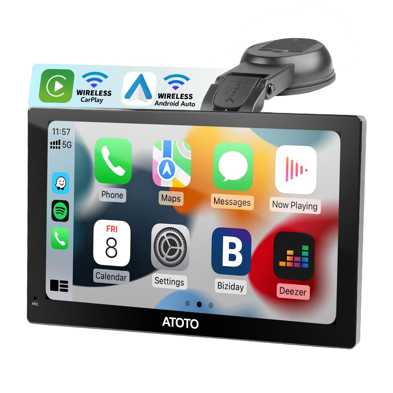 ATOTO AC-SC3601 Single-Camera-Based Surround View Rearview Parking System - Use Panoramic Image Stitching Tech - Bird's-eye View of Surroundings - Easy Installation