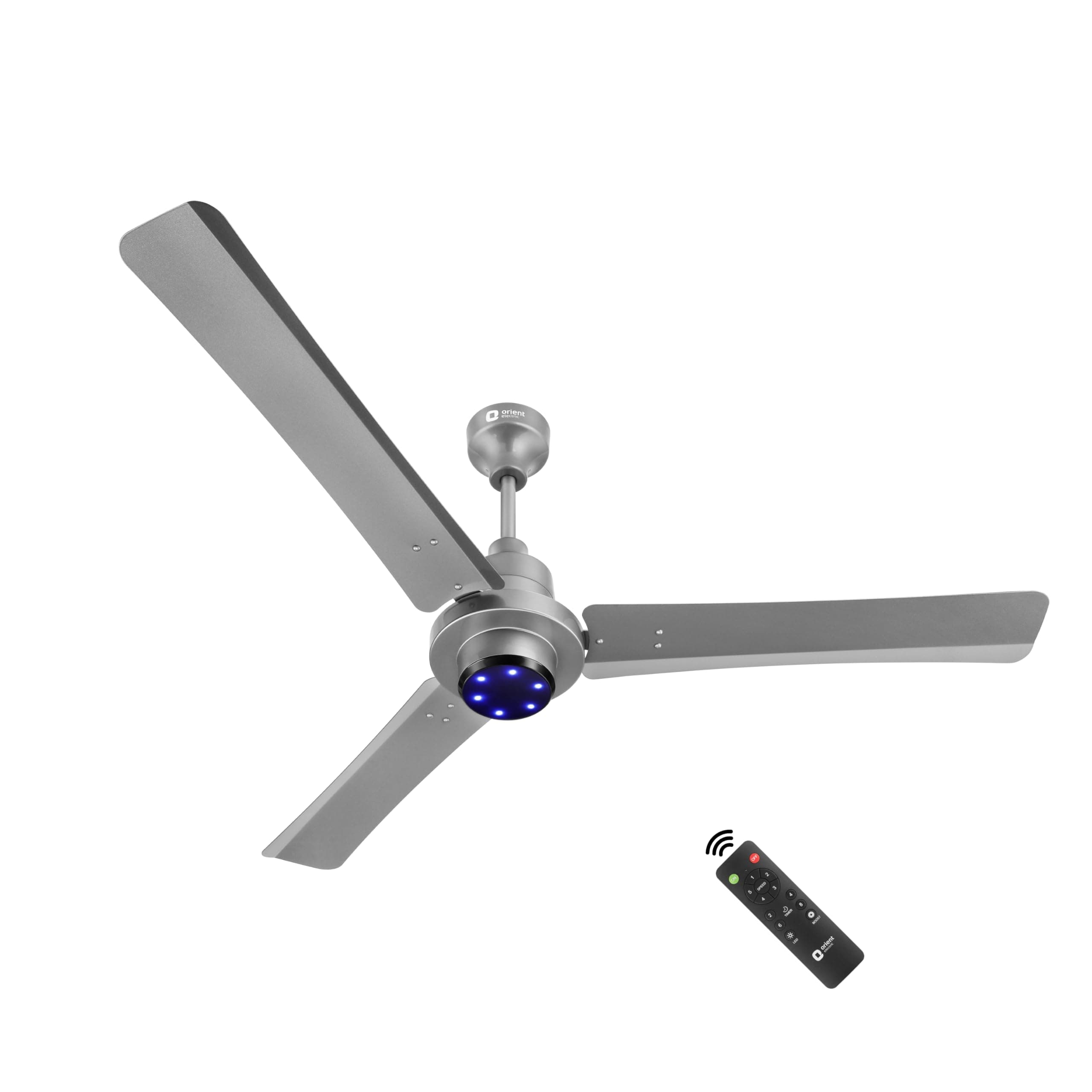 - Uniquely Designed I Tome Pro 1200 mm BLDC Ceiling Fan with Remote | BEE 5-Star Rated Energy Efficient Fan | High Air Delivery, 3 Years Warranty by Orient - Space Grey