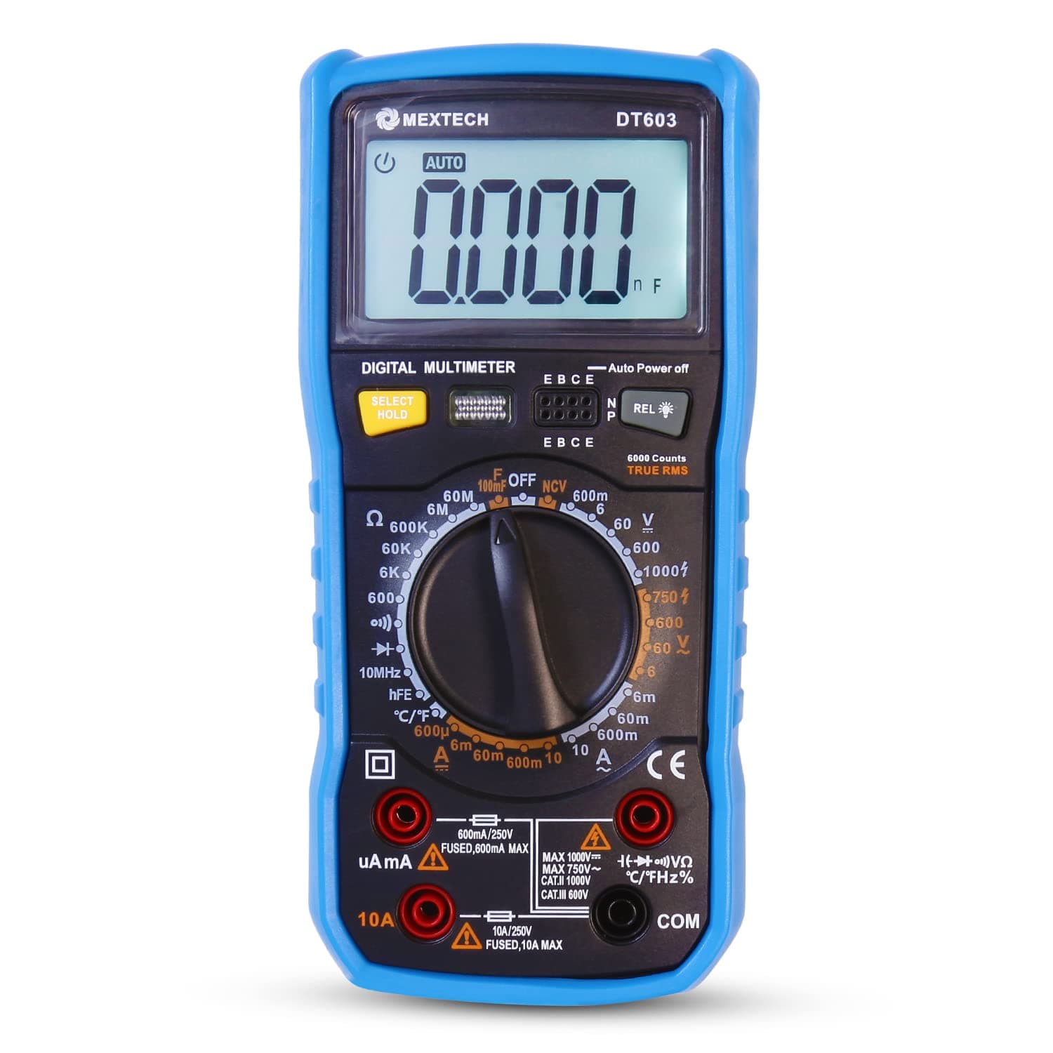 DT603 3⅚ Digit True RMS Digital Multimeter 6000 Counts
