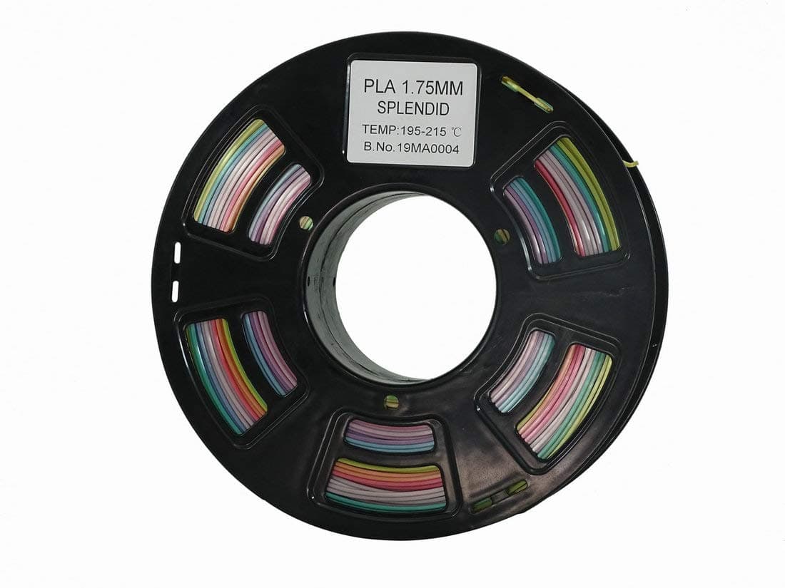 Stronghero3d FDM 3D Printer PLA Filament 1.75mm Multicolor Gradient Rainbow 1KG (2.2lb ) Accuracy 0.05 MM