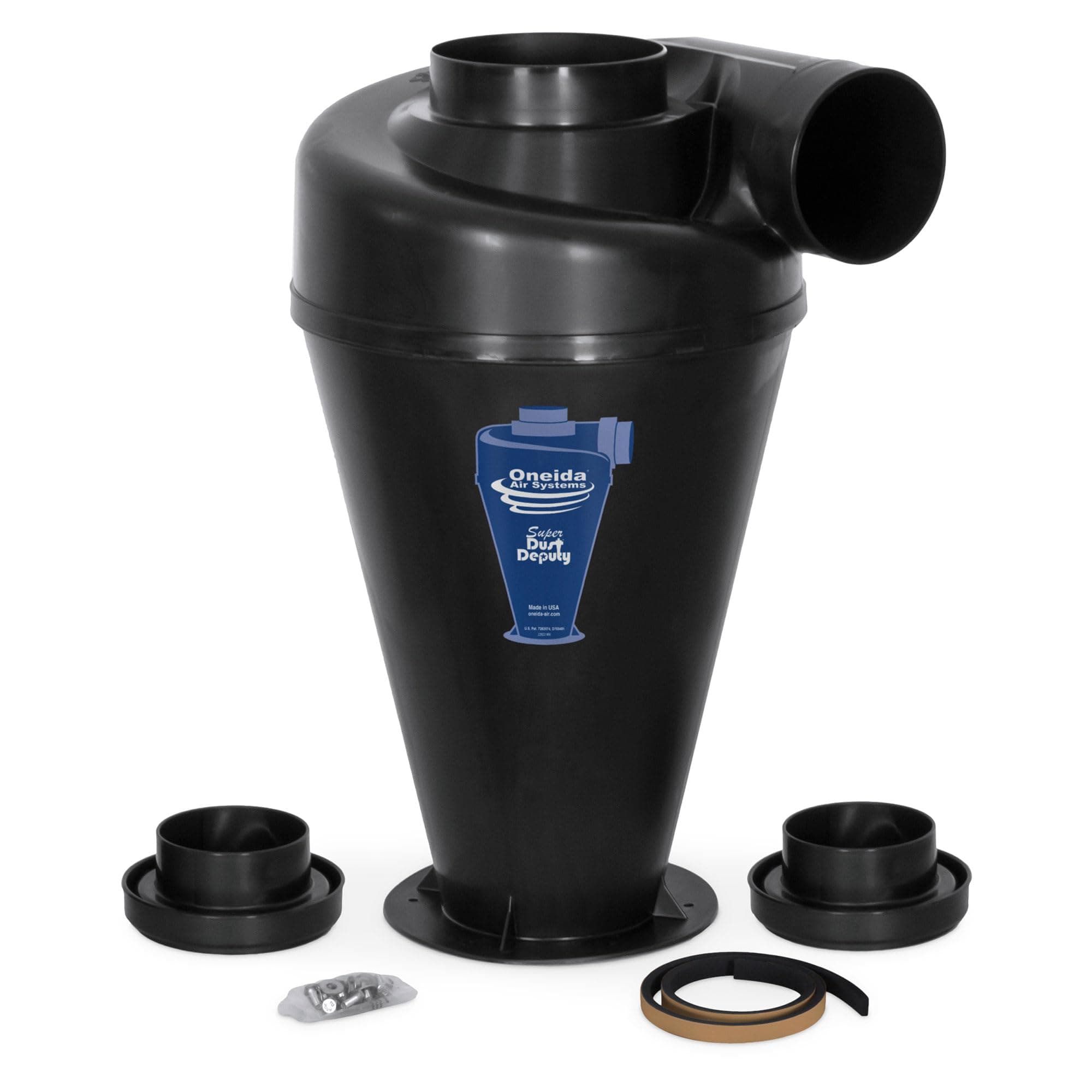 Oneida Air Systems Cyclone Attachment for Single Stage 0.5-3HP Dust Collector, 4/5 DIY - Portable Attachments and Accessories for Home and Woodworking Space Cleaning