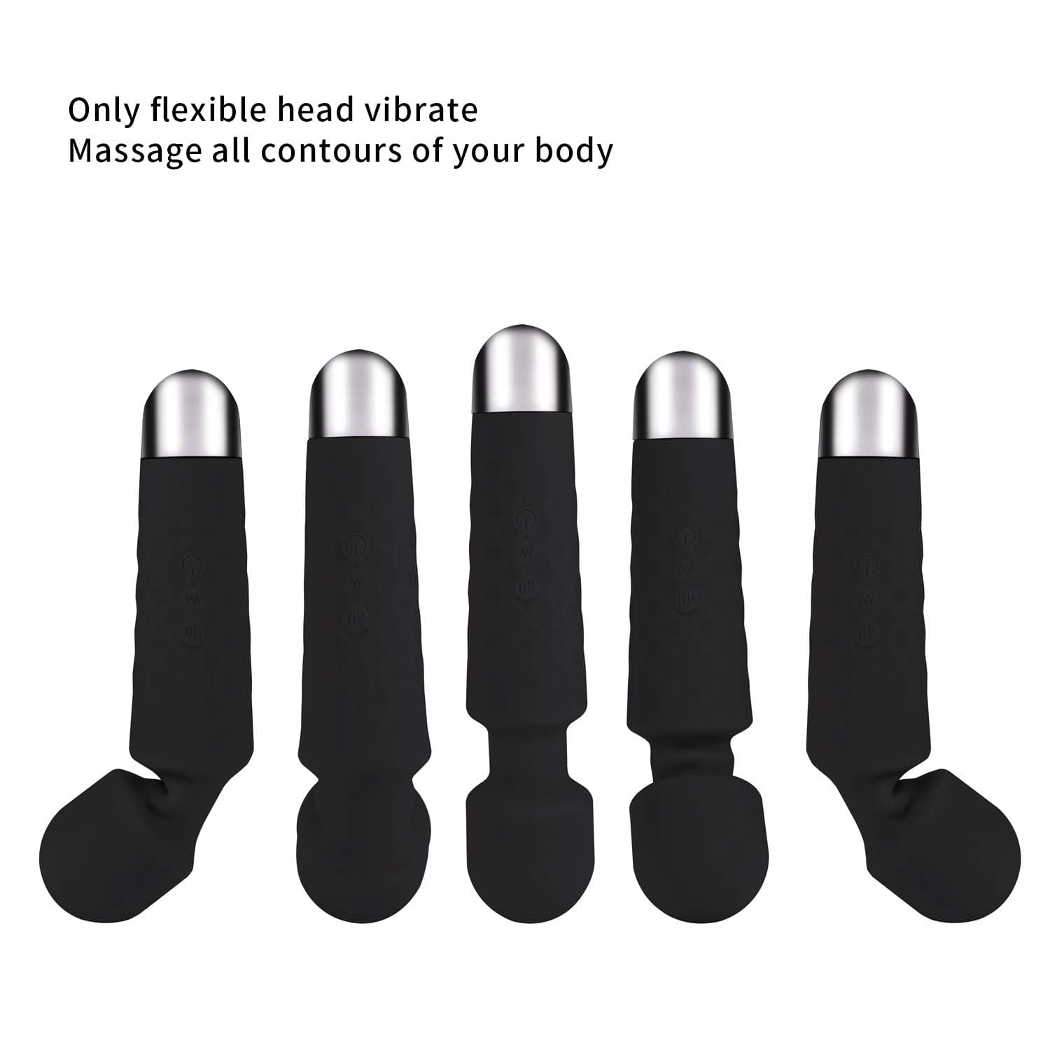 Upgraded Personal Wand Massager – 5 Speeds 20 Patterns – USB Rechargeable and Handheld for Full Body Massage - Perfect for Relieve Muscle Tension, Back, Neck Soreness, Sports Recovery
