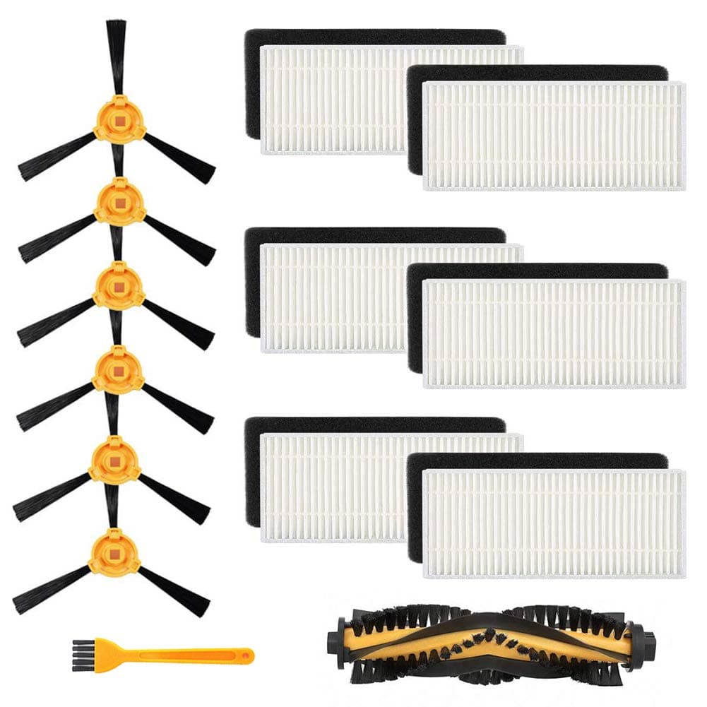 Replacement for Ecovacs Deebot N79 N79S Robot Vacuum Cleaner Accessory Kit Pack of Hepa Filter,13 Pack (1 Main Brush + 6 Filters + 6Side Brushes)