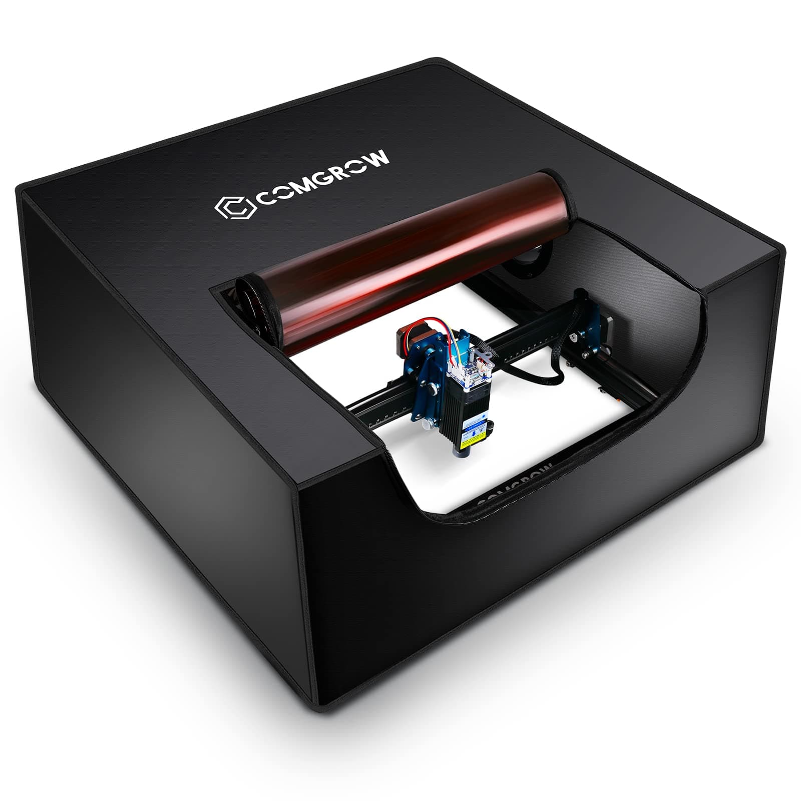 Comgrow Laser Engrave Enclosure with Vent, Laser Engraving Machine Protective Cover with Eye Protection, Insulates Against Fumes and Odors for Laser Cutting Enclosure Tent for COMGO Z1