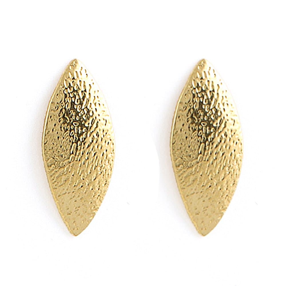 Jody Coyote Micro Gold Plated Lemon Stud with Sandpaper Texture MCR-0116-01