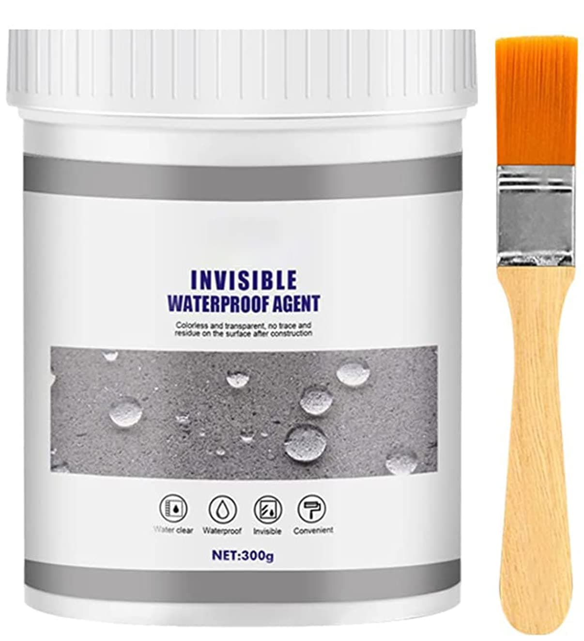 Waterproof Insulating Sealant, Clear Liquid Rubber, Multi-Surface Water Leak Sealant, Protective Coating for Wood, Metal, Tiles, Concrete