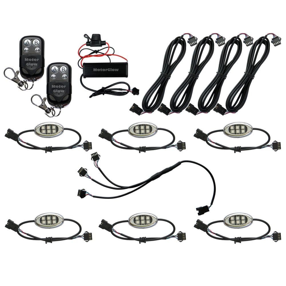 SMD36 BLUE LED Motorcycle Glow Lights Pod Kit