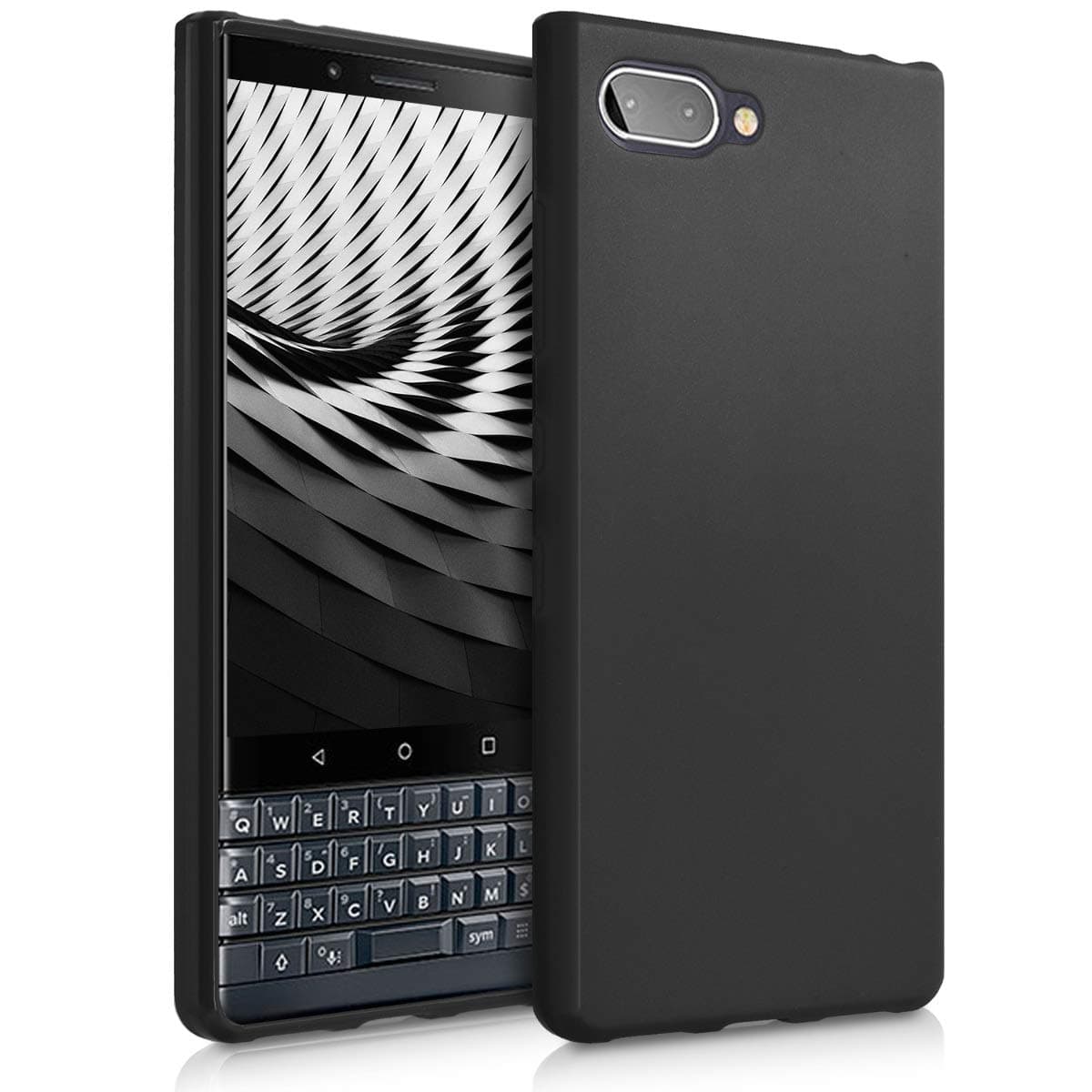 Case Compatible with BlackBerry KEYtwo LE (Key2 LE) Case - Soft Slim Protective TPU Silicone Cover - Black Matte