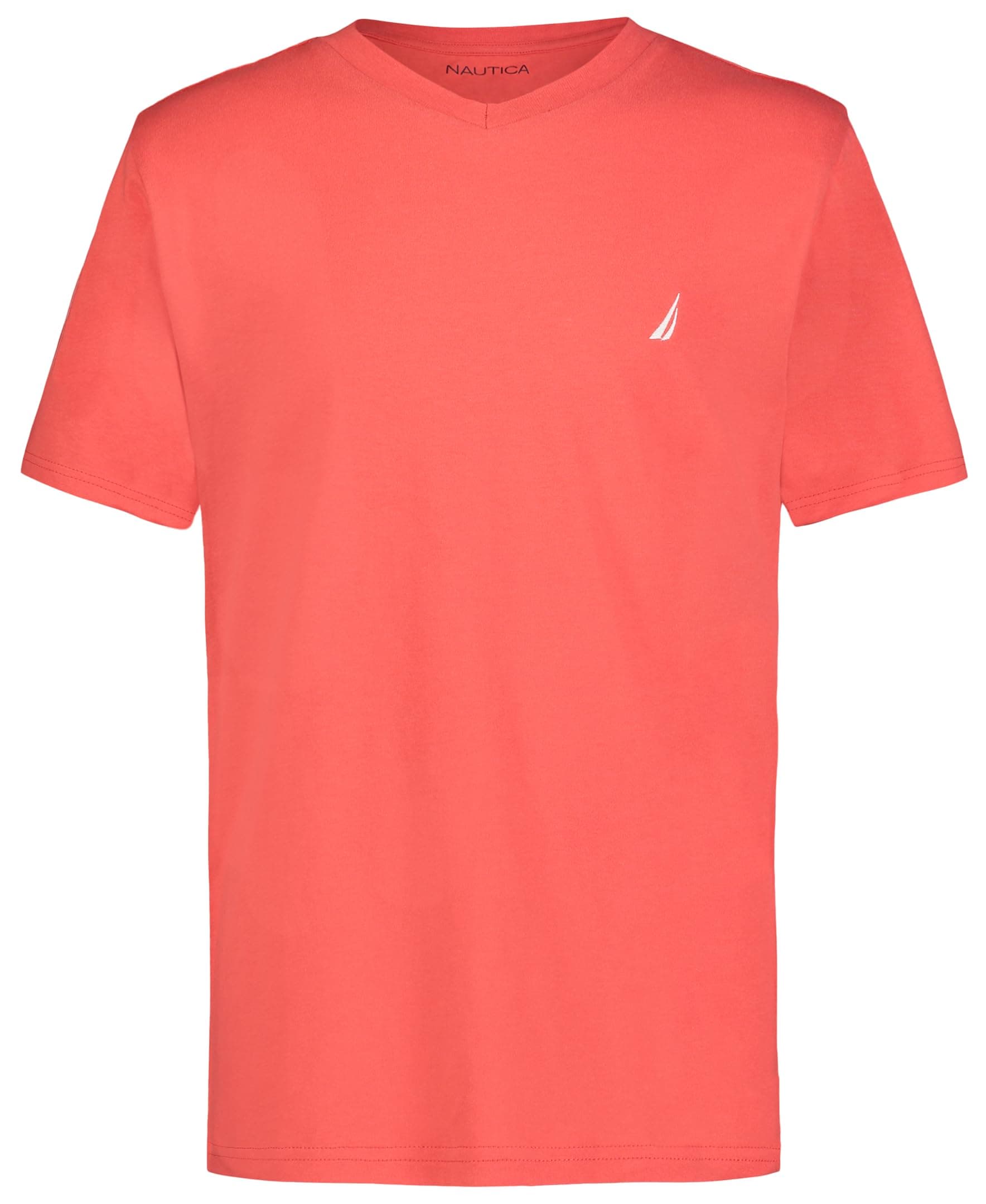 Boys' Short Sleeve Solid V-Neck T-Shirt, Soft, Comfortable, Relaxed Fit