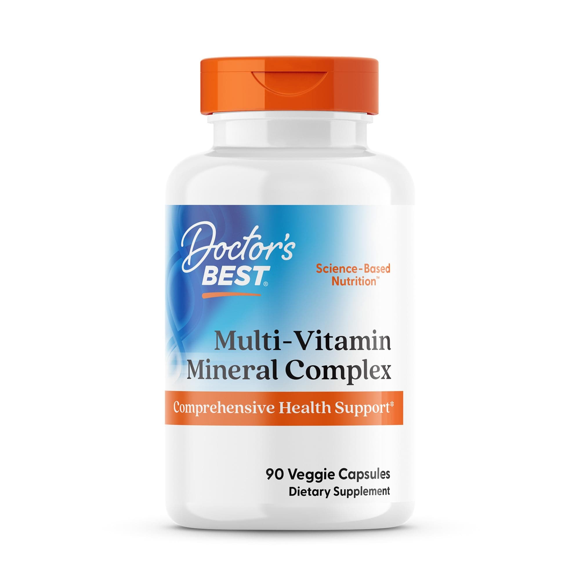 Doctor's Best Multi-Vitamin, Formulation Fully Optimized for Absorption, Vitamins, Minerals, Antioxidants & Nutrients, Vegan, Gluten Free, 90 Veggie Caps