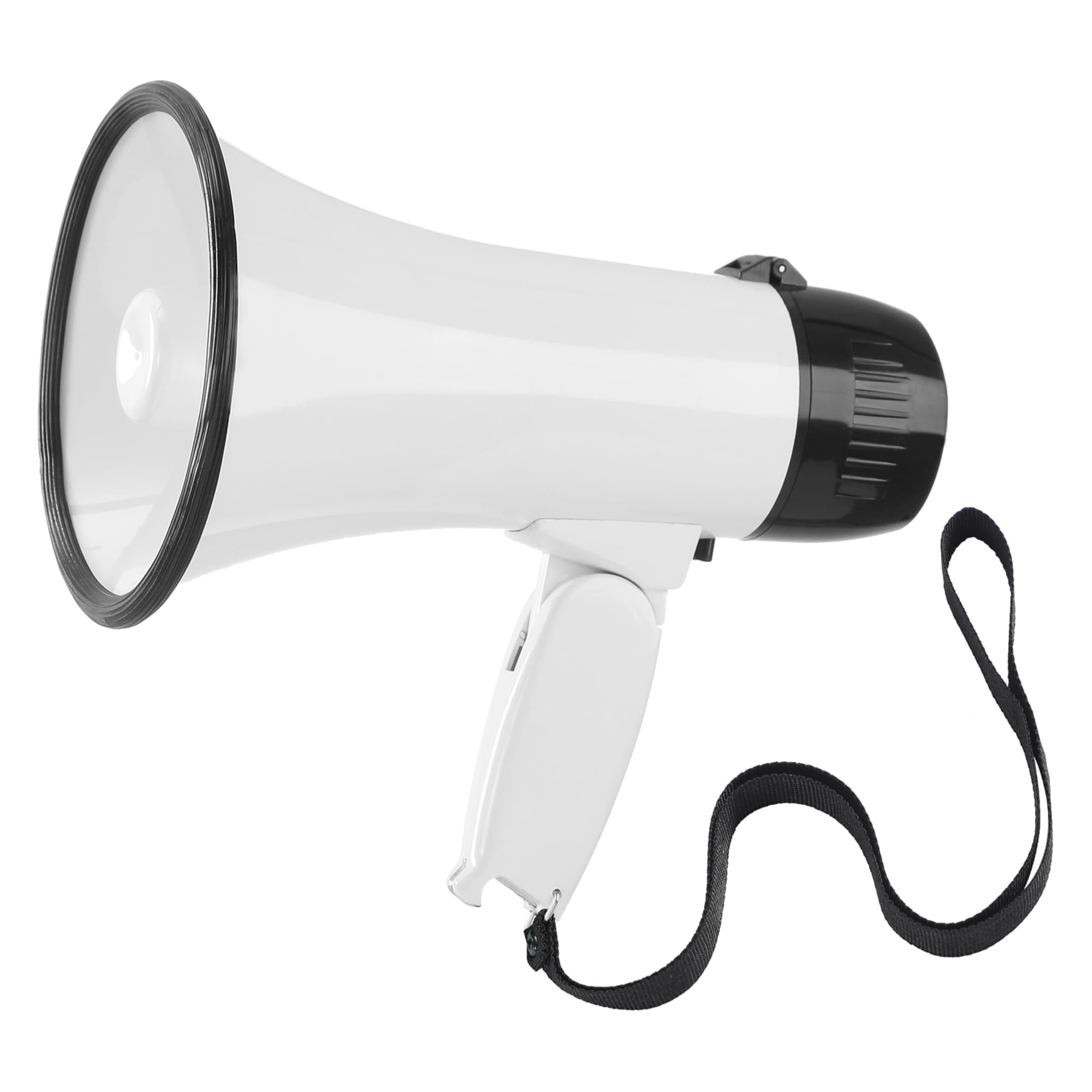 Megaphone with Speaker Microphone Siren and 240-Second Recording Bullhorn Includes Volume Control for Outdoor Events and Crowd Management