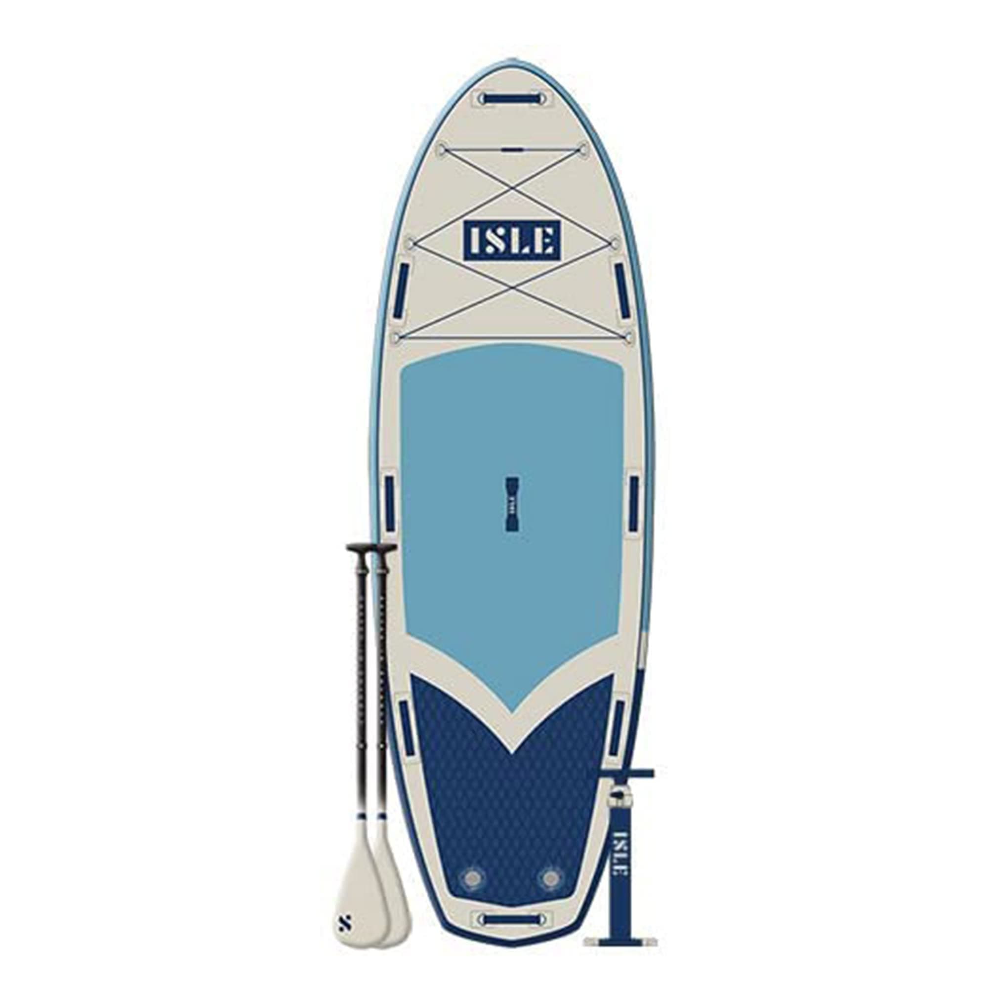 ISLE Megalodon Inflatable Stand Up Paddle Board & iSUP Bundle Accessory Pack - Up to 1,050 lbs Capacity — Durable, Lightweight, Stable — 12' L x 45" W x 8" OR 15' L x 56" W x 8"