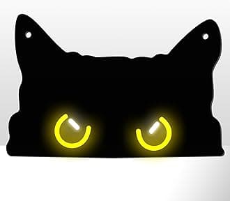 GGK Black Cat Neon Sign, Dimmable LED Wall Decor, USB Powered Night Light for Bedroom, Dorm, Home Decor