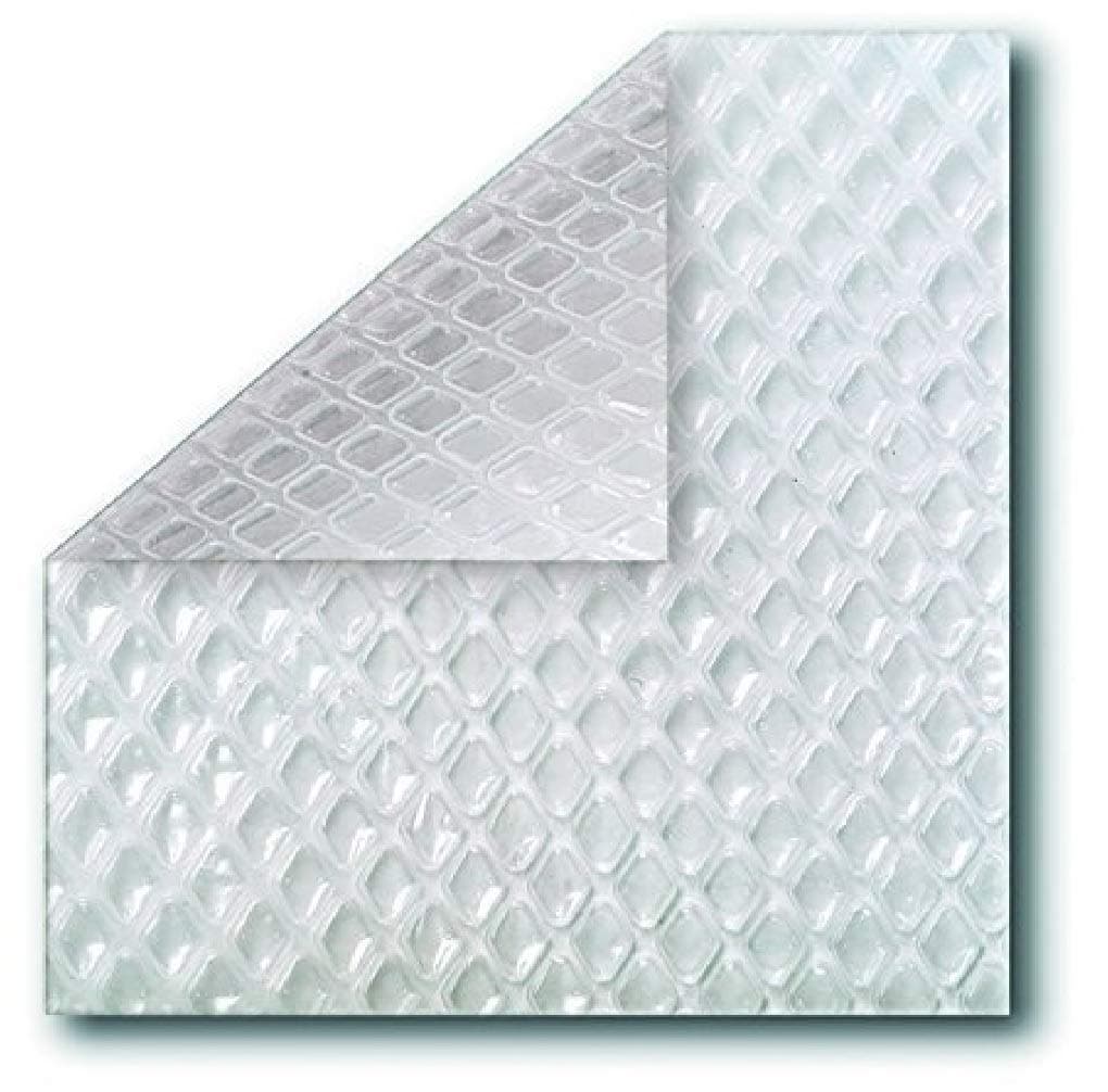 MidWest Canvas Clear Diamond 12-Foot-by-20-Foot Rectangle Solar Cover | 12 Mil | Heating Blanket for In-Ground and Above-Ground Rectangular Swimming Pools | Place Bubble-Side Facing Down in Pool