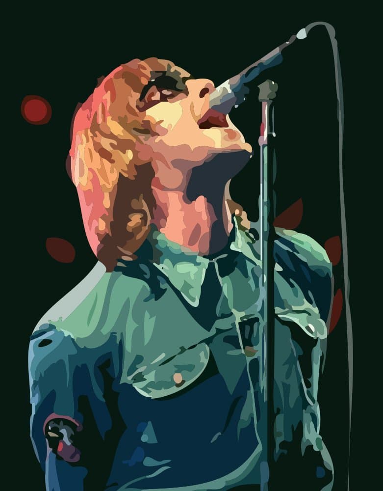 Liam Gallagher - Shine - Ltd Edition Canvas Print - 50cm x 75cm - Contemporary Urban Pop Art. Oasis Artwork