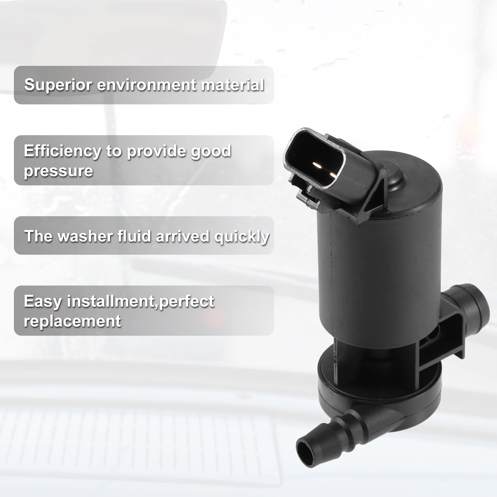 X AUTOHAUX Car Windshield Washer Pump for Windscreen Washing System 85280-30040 855420-0950 for Toyota Land Cruiser 2008-2011