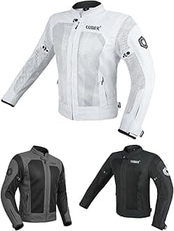 CUBER MOTORCYCLE BREATHABLE MESH JACKET MENS WITH CE ARMOR BIKERS RACING GEAR, SUMMER MOTORBIKE PROTECTIVE JACKET