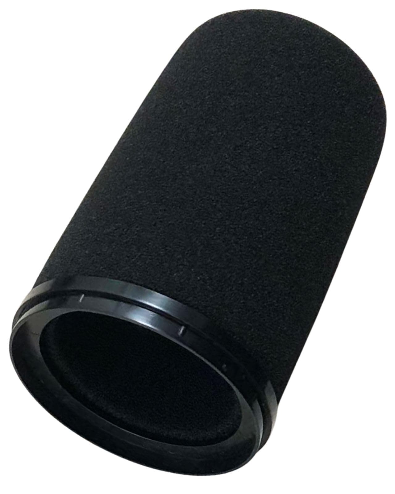 Microphone Cover for Shure SM7B POP Filter RK345B Replacement, SM7B Mic Windscreen Foam with Colored Retaining Ring for Stylish Podcast Decor (Black)