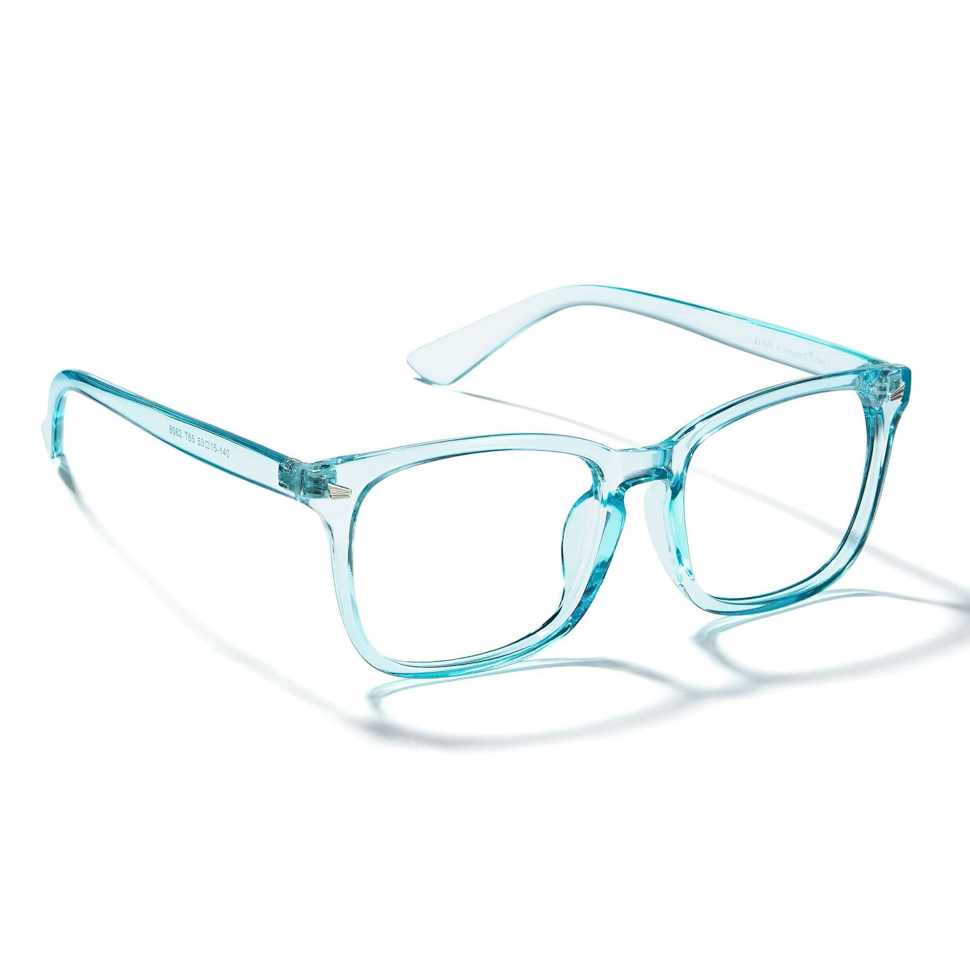 IFLASH Blue Light Blocking Glasses Gaming Filter Transparent Square Eyeglasses for Eye Protection Men Women, Computer/Tablet/Laptop/Mobile/TV, Anti-blue & Anti eyestrain