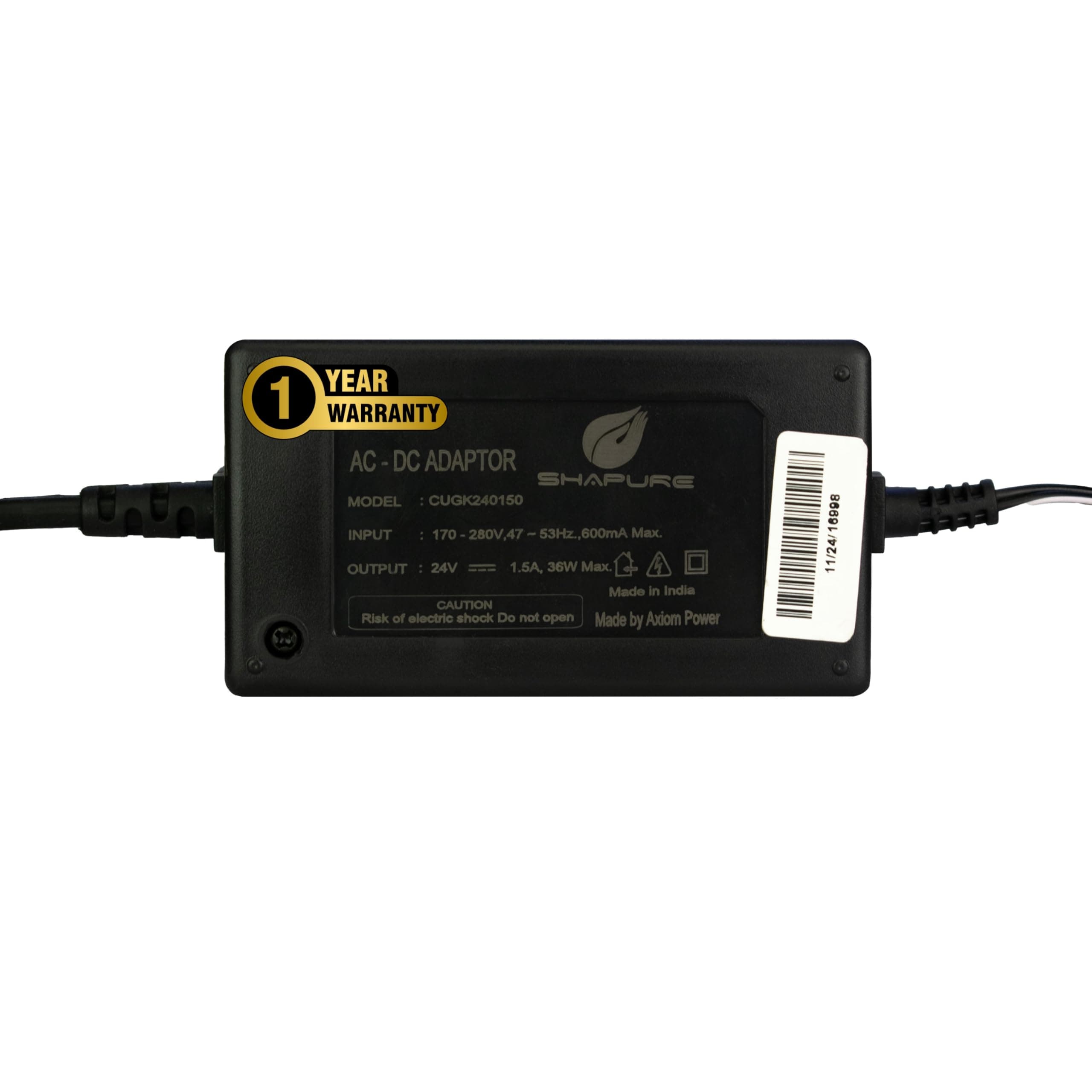 Shapure Smps 24v 2.5a Adapter Suitable for Kent, Eureka, Aqua, Livpure and All Types Ro Water Purifier (1 Year Warranty)