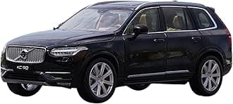 EMRGAZQD Scale Finished Model Car 1/18 For Volvo XC90 SUV Alloy Car Model Simulation Diecast Vehicles Collectible Ornament Display Miniature Replica Car(Black B)