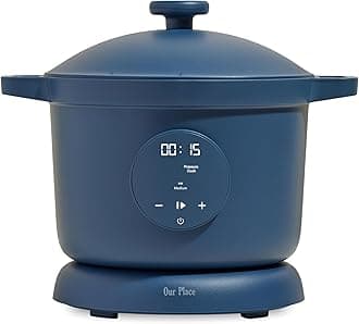 - Dream Cooker | 6 Qt Ceramic Nonstick Multicooker & Pressure Cooker with Touchscreen Controls & Auto Steam Release | 4 Modes: Pressure Cook, Sauté/Sear, Slow Cook & Warm | Blue Salt