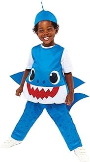 Amscan - Officially Licensed Baby Shark Blue Daddy Kids Fancy Dress Costume Age: 1-4 Years