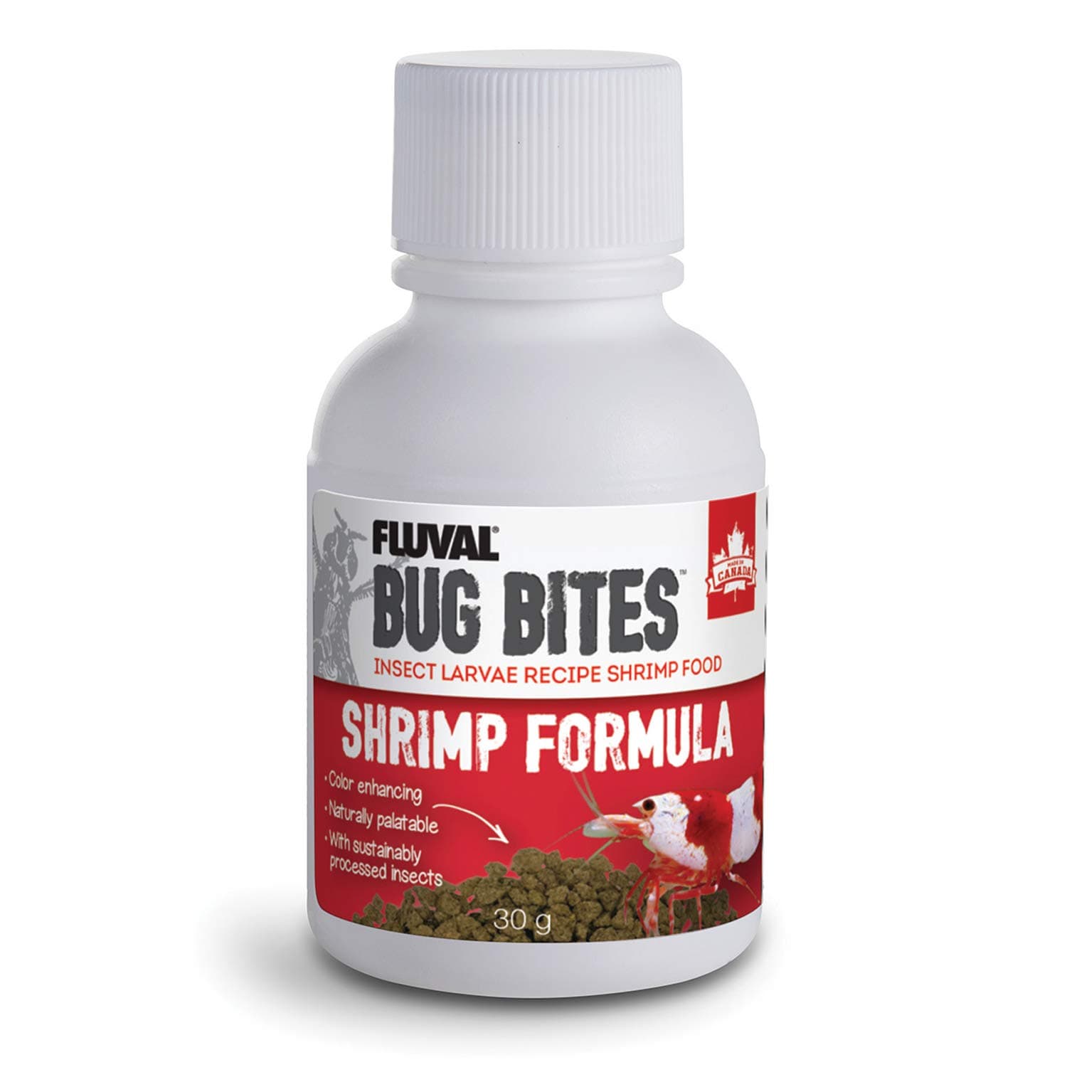 Bug Bites Fish Food for Shrimp, Granules for Small to Medium Sized Fish, 1.06 oz., A6931, Brown