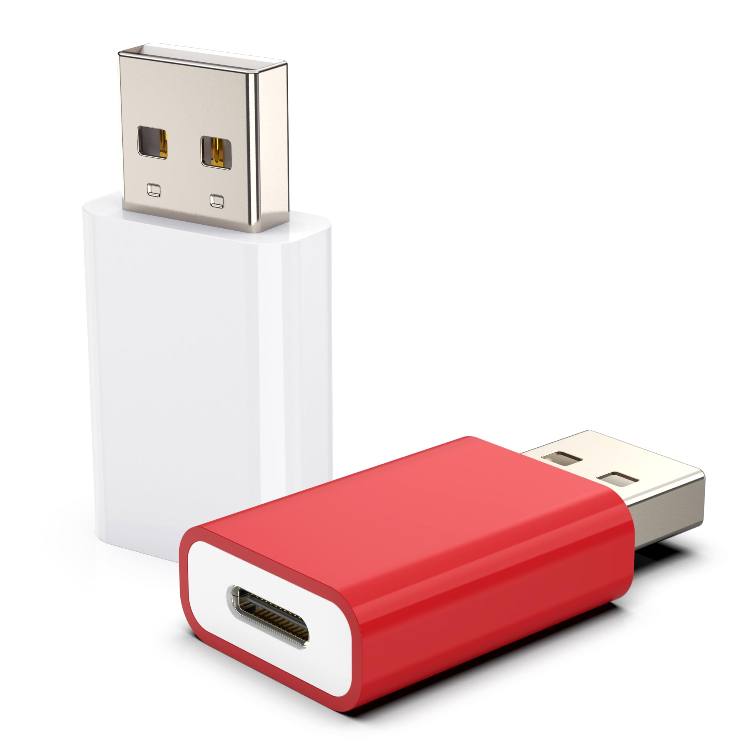 USB to USB-C Adapter,Type-C Female to USB-A Male Adapter Compatible with Apple MagSafe Watch 10/9/8/7/SE/Ultra,Car,iPhone 16 15 14 13 12 Mini Pro Max,iPad,Galaxy,Pixel 7 6 5,CarPlay,Wall Plug